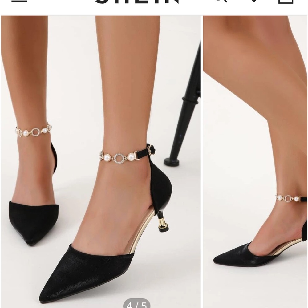 Black kitten heals with pearls